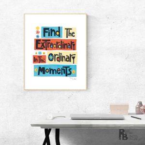 Lámina "Find the extraordinary"
