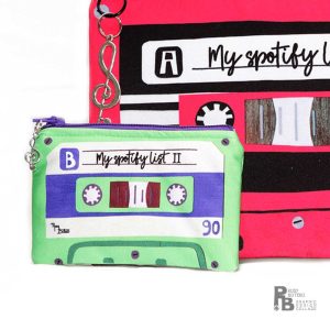Monedero "My spotify list" -verde/violeta"